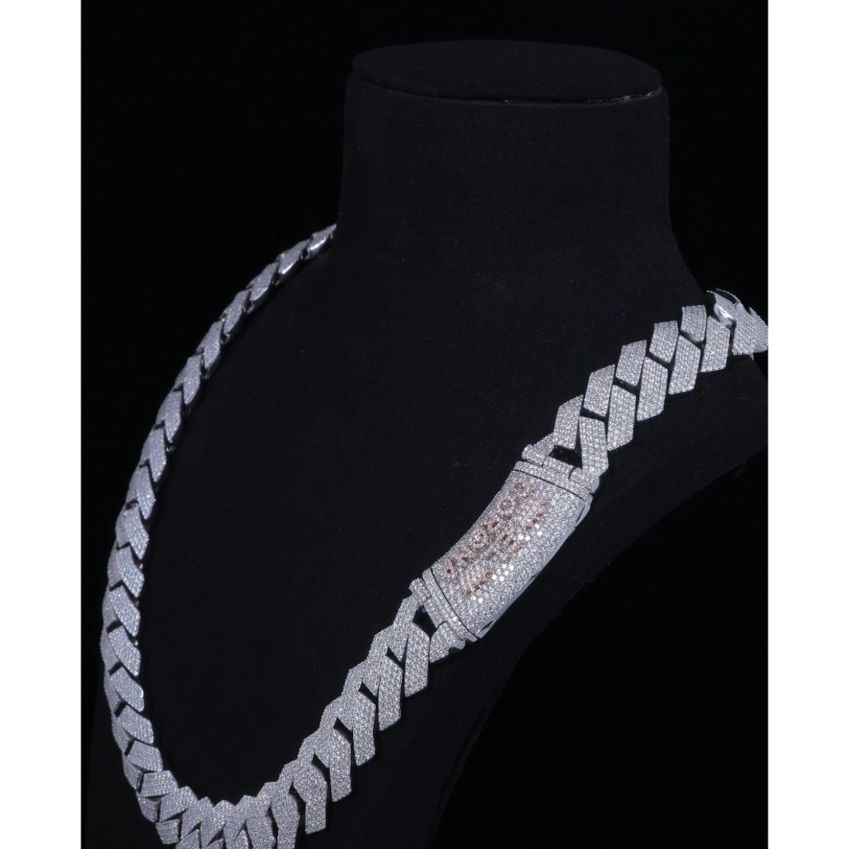Moissanite Prong Cuban Link Chain | Iced Out, 925 Silver