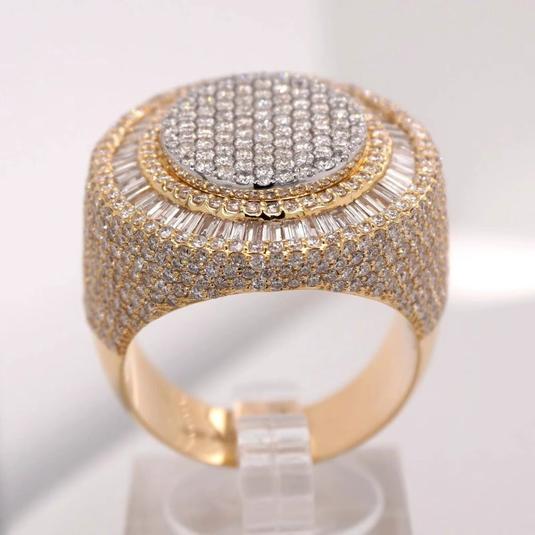 Dominion Ring | Iced Out Moissanite Cluster | 925 silver